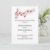 Programma voor feestelijke muziekoverweging (Staand voorkant)