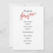 Programma voor feestelijke muziekoverweging (Achterkant)