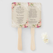 Programma voor floraalweduwen in het deelstaat Rus Handwaaier (Voorkant en achterkant)