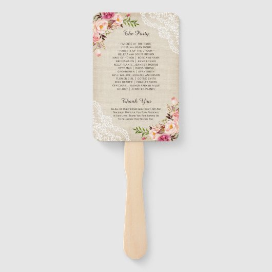 Programma voor floraalweduwen in het deelstaat Rus Handwaaier (Achterkant)