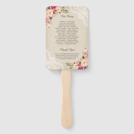 Programma voor floraalweduwen in het deelstaat Rus Handwaaier (Achterkant)