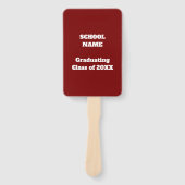 Programma voor gastceremonie afstudeerdag - handwaaier (Voorkant)