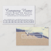 programma voor golfloyaliteit klantenkaartje (Voorkant / Achterkant)