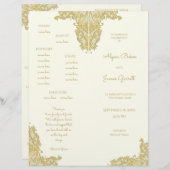 programma voor gouden en ivoren bruiloft (Voorkant / Achterkant)
