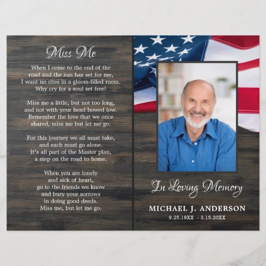 Programma voor herdenking van het begrotingspatrio (Voorkant)