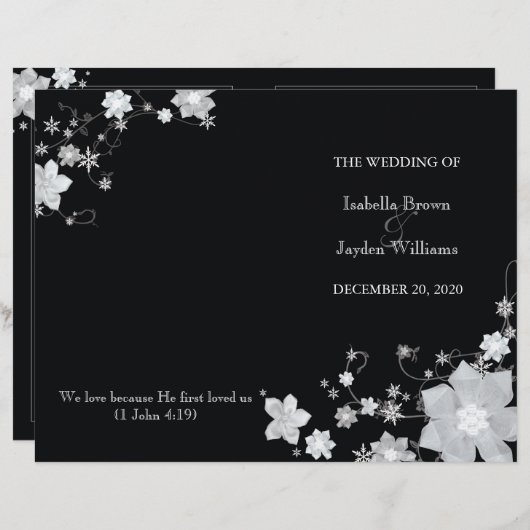 Programma voor het binden van het zwart-wit tijden (Voorkant / Achterkant)