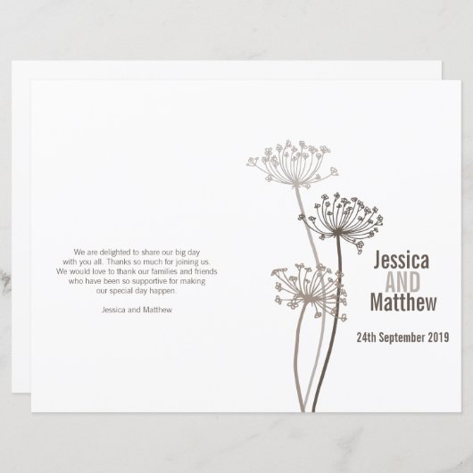 Programma voor het binden van kervel voor bruine b (Voorkant / Achterkant)