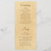  programma voor het binden van rode en gele rozen programmakaart (Achterkant)