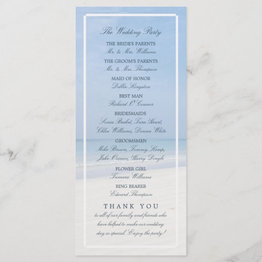 Programma voor het binden van zand- en zeeduivel programmakaart (Achterkant)