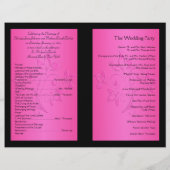 Programma voor het binden van zwarte en roze Flora (Achterkant)