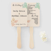  programma voor het groene weduwschap tussen de pa handwaaier (Voorkant en achterkant)