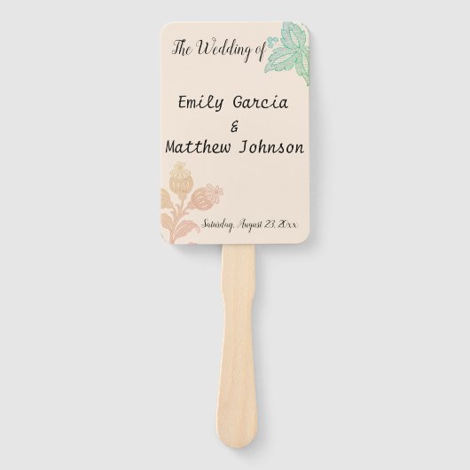  programma voor het groene weduwschap tussen de pa handwaaier (Voorkant)