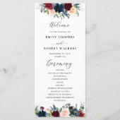 Programma voor het huwelijk tussen Bourgogne en Na Programmakaart (Voorkant)