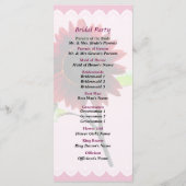 Programma voor het huwelijk tussen Cherry en Choco Programmakaart (Achterkant)