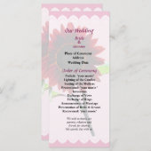 Programma voor het huwelijk tussen Cherry en Choco Programmakaart (Voorkant / Achterkant)