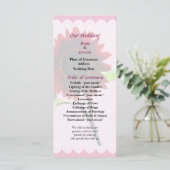 Programma voor het huwelijk tussen Cherry en Choco Programmakaart (Staand voorkant)