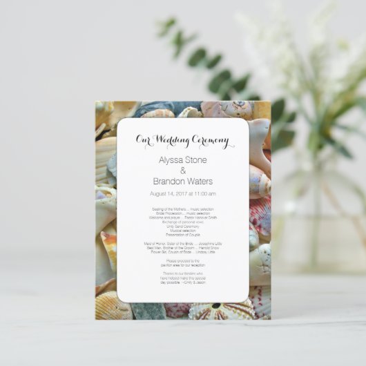 programma voor het huwelijk tussen kleine partijen (Staand voorkant)