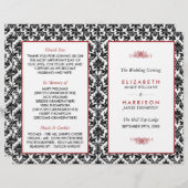 programma voor het huwelijk tussen rood, zwart en (Voorkant / Achterkant)