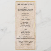  programma voor het huwelijk tussen roze bessen programmakaart (Achterkant)