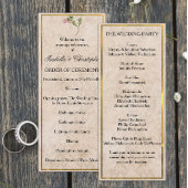  programma voor het huwelijk tussen roze bessen programmakaart