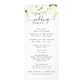 Programma voor het huwelijk tussen Rozen en brandk (Achterkant)