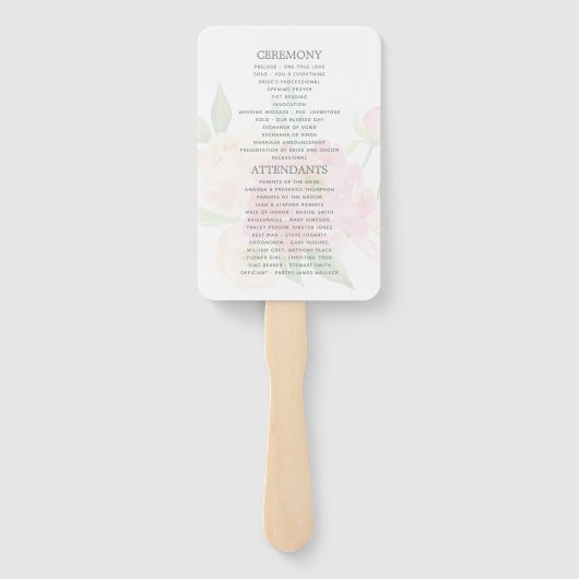 Programma voor het huwelijk tussen volken en Water Handwaaier (Achterkant)