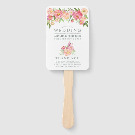 Programma voor het huwelijk tussen volken en Water Handwaaier (Voorkant)