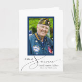 Programma voor het leven van de dienst Memorial (Voorkant)