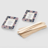 Programma voor het trouteren van roze goudbladeren handwaaier (Niet-gemonteerd)