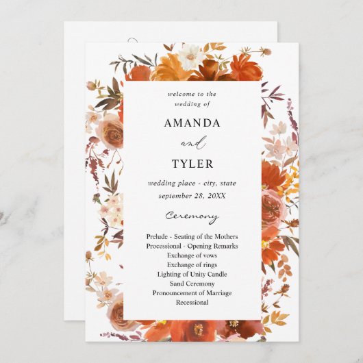 Programma voor het uitzenden van rode en Oranje Fl (Voorkant / Achterkant)