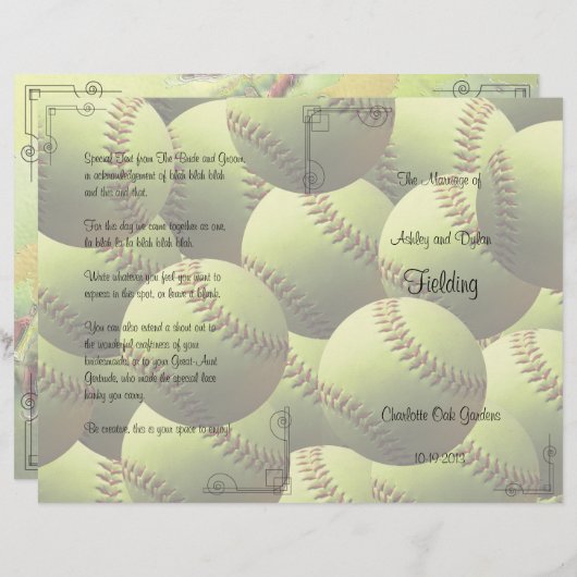 Programma voor het weddenschap tussen sport en spo (Voorkant / Achterkant)