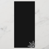 Programma voor het winterweddenschap tussen zwarte programmakaart (Achterkant)