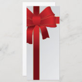 Programma voor het winterweddenschap van rode boge programmakaart (Voorkant / Achterkant)