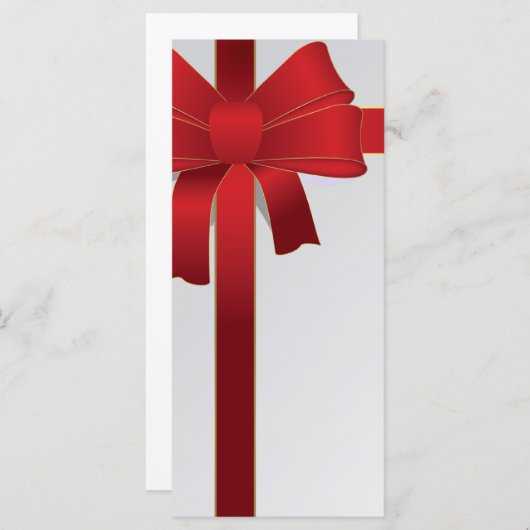 Programma voor het winterweddenschap van rode boge programmakaart (Voorkant / Achterkant)