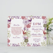 Programma voor huwelijk met finale feestdag (Staand voorkant)