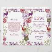 Programma voor huwelijk met finale feestdag (Voorkant / Achterkant)