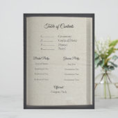 Programma voor inhoudsopgave (Staand voorkant)