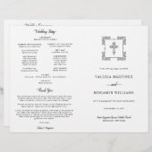  programma voor interkatholieke bruiloft (Voorkant / Achterkant)