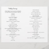  programma voor interkatholieke bruiloft (Achterkant)