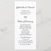 Programma voor landschap en bloemen rond het huwel programmakaart (Achterkant)