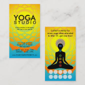 programma voor loyaliteit aan chakras yoga klantenkaartje (Voorkant / Achterkant)