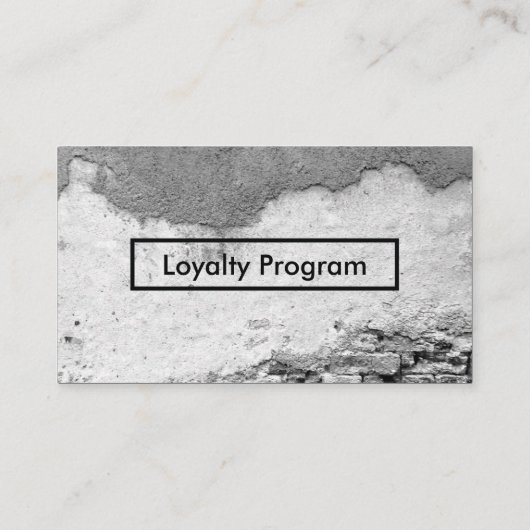 programma voor loyaliteit aan de muur klantenkaartje (Achterkant)