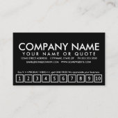 programma voor loyaliteit aan de muur klantenkaartje (Voorkant)