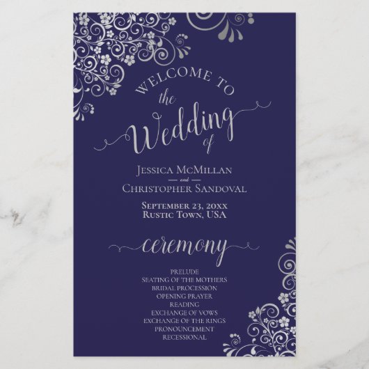 Programma voor marineverbindingen in Blue en Silve (Voorkant)