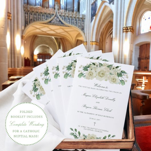 Programma voor Megan katholieke Wedding Mass