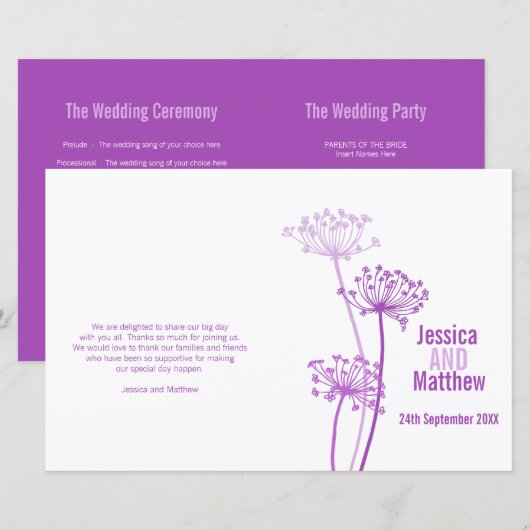 Programma voor paarse bloeding voor de schildpad (Voorkant / Achterkant)