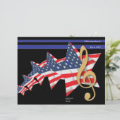 programma voor patriottische muziek (Staand voorkant)