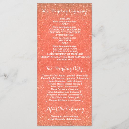 programma voor perzik- en goudkoornalampen programmakaart (Achterkant)