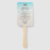 Programma voor rivierweddenschappen handwaaier (Achterkant)