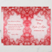 Programma voor rode en witte sneeuwvlokken (Voorkant / Achterkant)